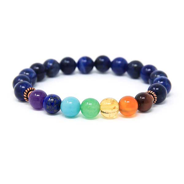 Wholesaler Of Natural Sodalite-Multi Chakra Beads Bracelets At Low Price