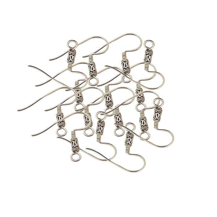 Online Solid Sterling Silver Earring Hook | Earring Hook In India |